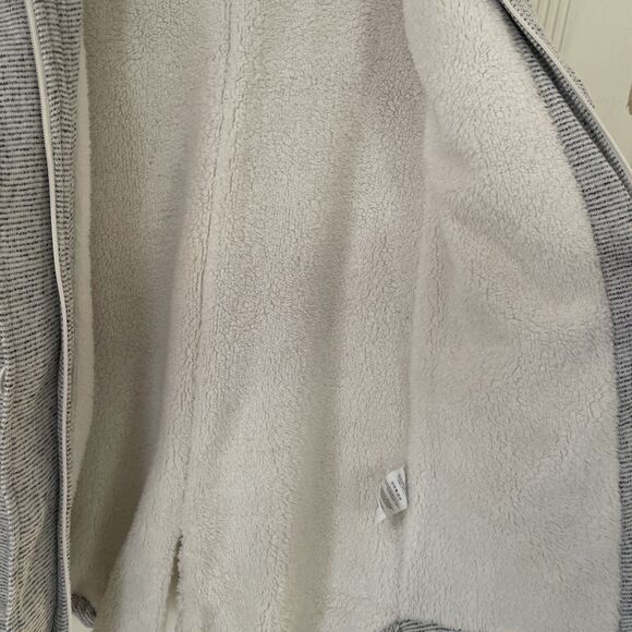 Rip Curl Penny‎ Longline Fleece Jacket Women's S Cream Casual Retro Warm - Picture 8 of 14